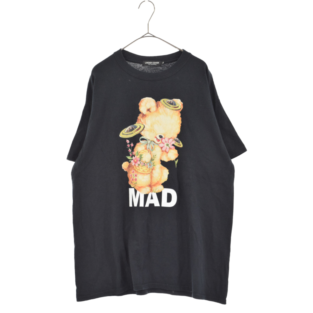 UNDERCOVER アンダーカバー UFOBEAR MAD ユーフォーベアー 半袖 クルーネックTシャツ 200-007935-051x ブラック69センチ身幅