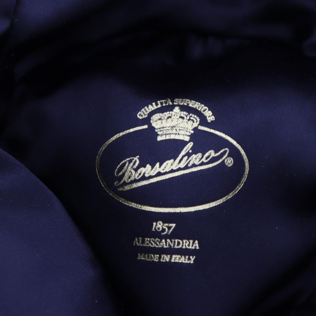 Borsalino - 【Borsalino】ボルサリーノ ハット ウール×レザー 黒