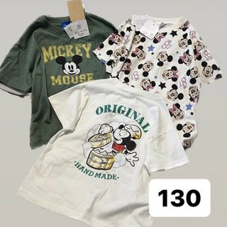 ディズニー(Disney)のしまむら　バースデイ　ディズニー　ミッキー　バルーン　130 リトシー　Tシャツ(Tシャツ/カットソー)