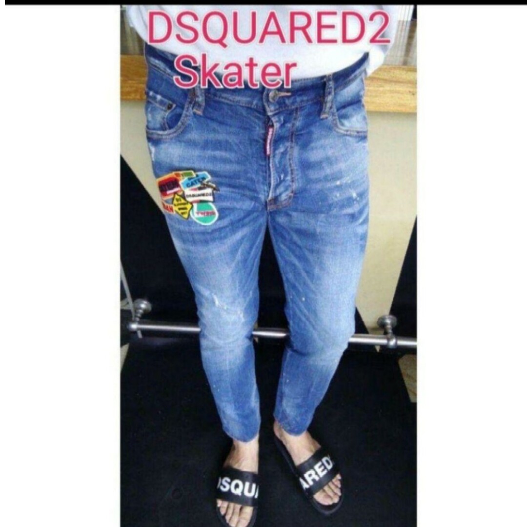 DSQUARED2   スケーター。ワッペンデニム。サイズ46