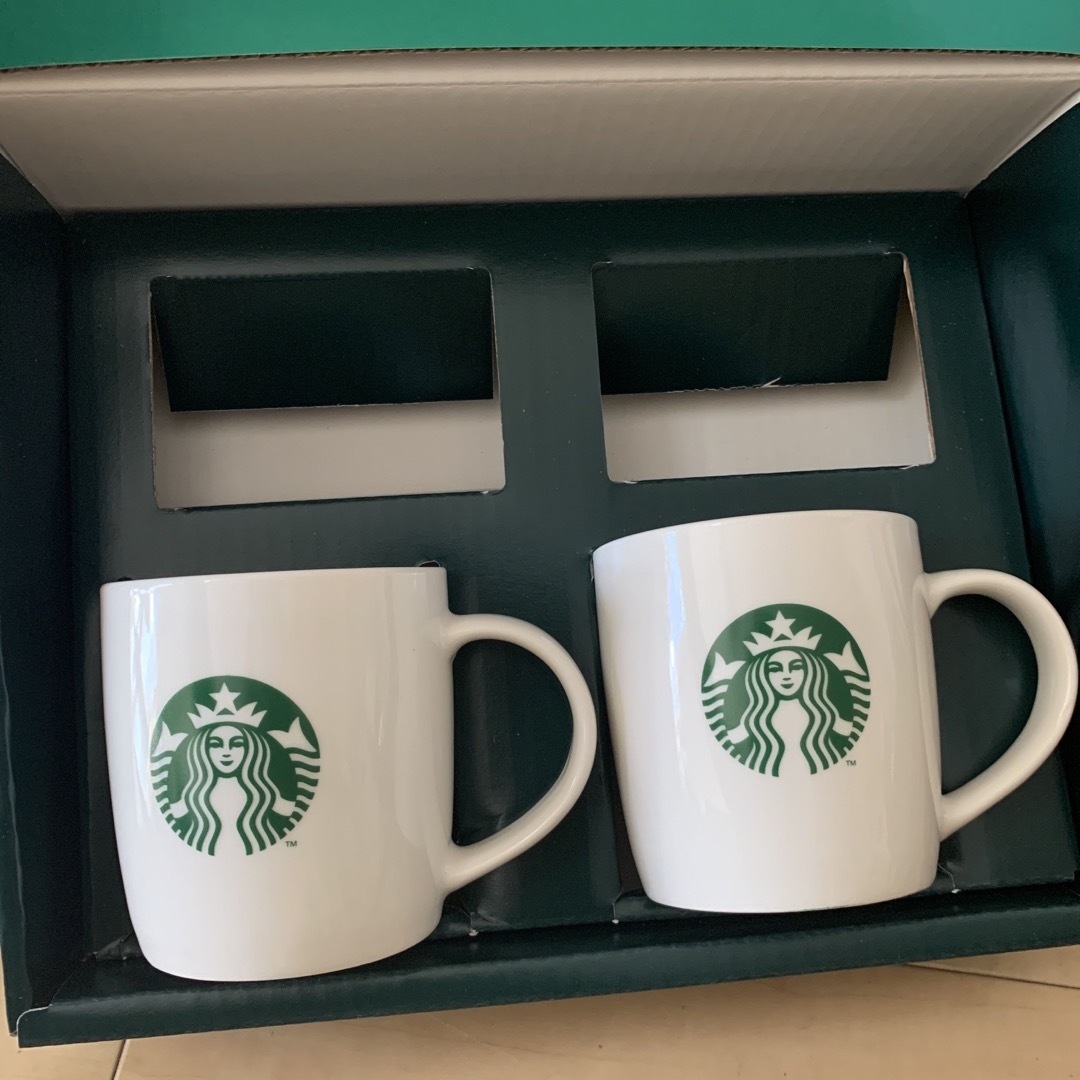 Starbucks グラスマグカップ 2個セット