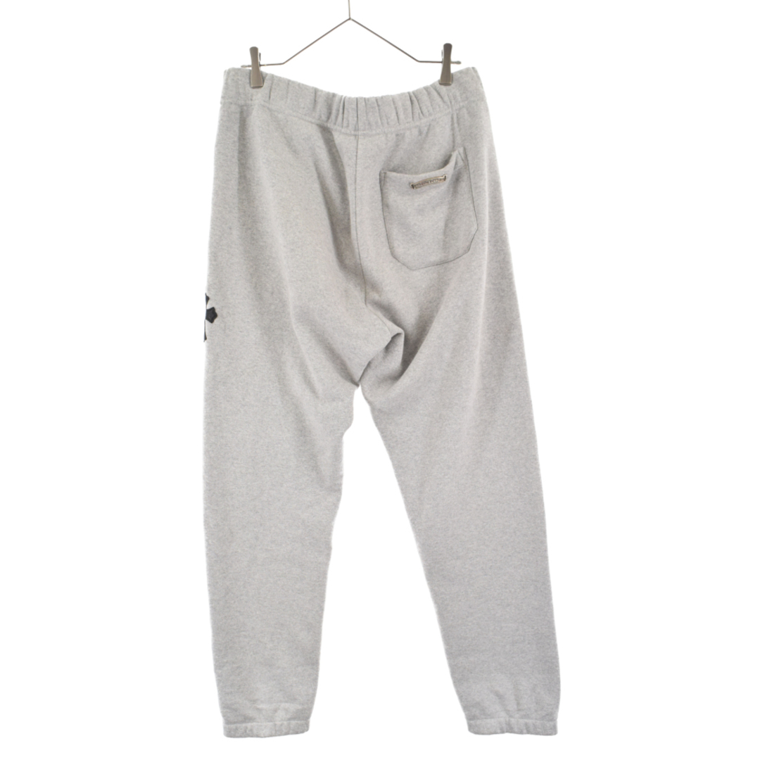 CHROME HEARTS クロムハーツ GRP Y NOT Sweat Pants ワイノットクロスレザーパッチ付きスウェットパンツ ブラック スウェットパンツ