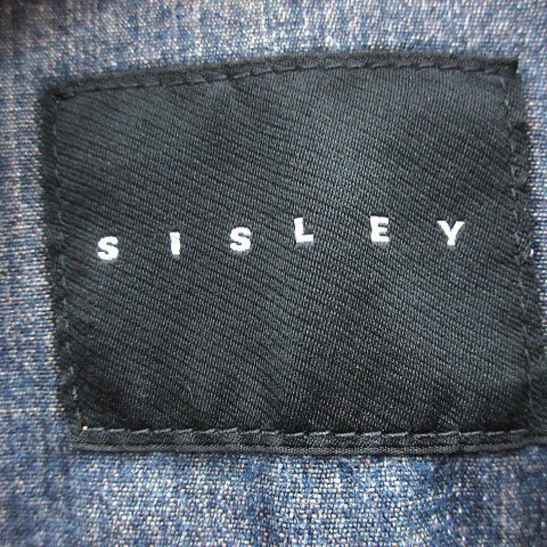 Sisley(シスレー)のシスレー デニムジャケット Gジャン ジージャン XS 紺 ネイビー /AU レディースのジャケット/アウター(Gジャン/デニムジャケット)の商品写真