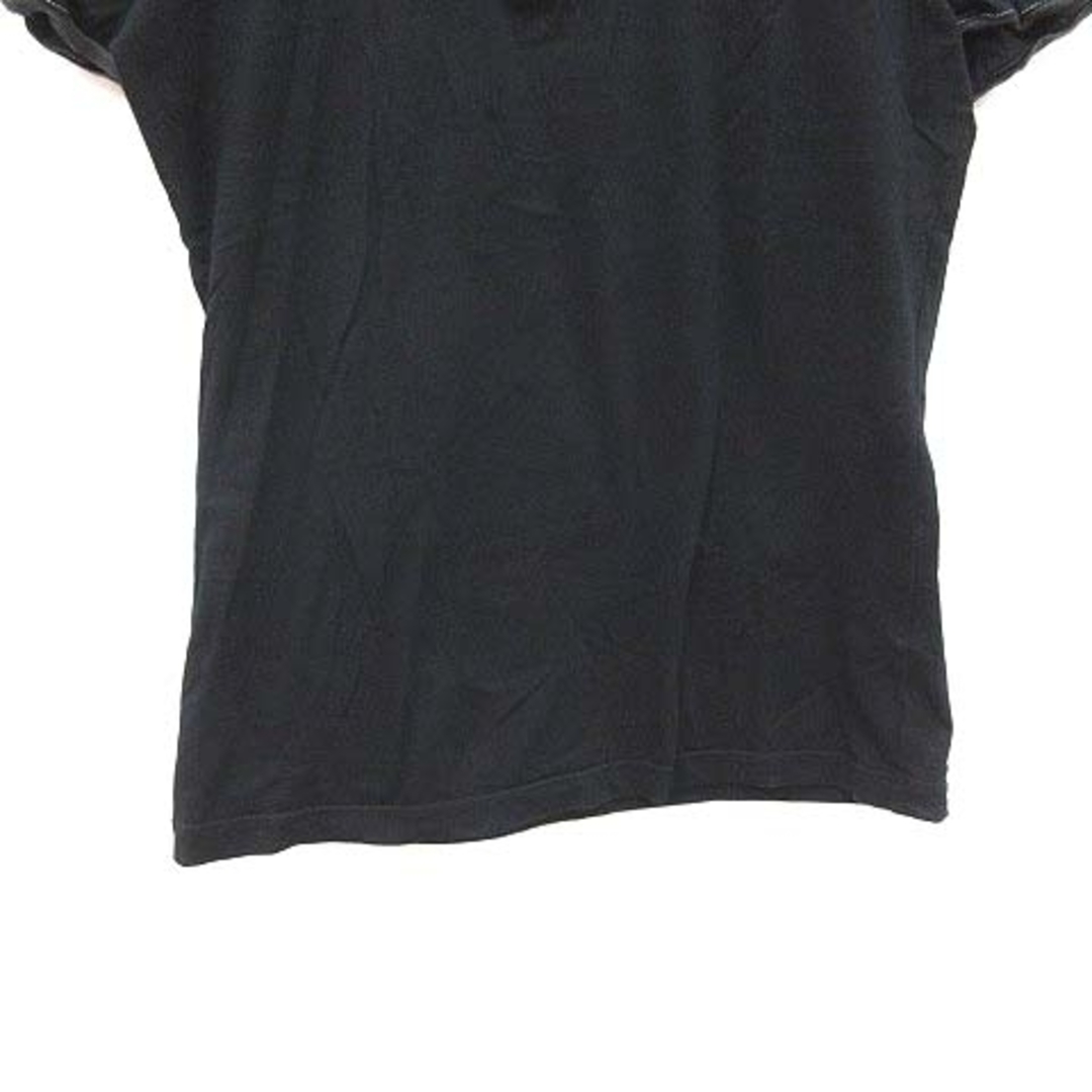 other(アザー)のG Due Tシャツ カットソー 半袖 ヘンリーネック 切替 46 黒 ブラック レディースのトップス(Tシャツ(半袖/袖なし))の商品写真