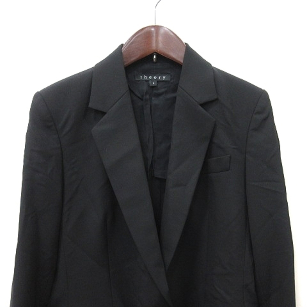 セオリー テーラードジャケット 背抜き ウール 0 黒 ブラック /YI