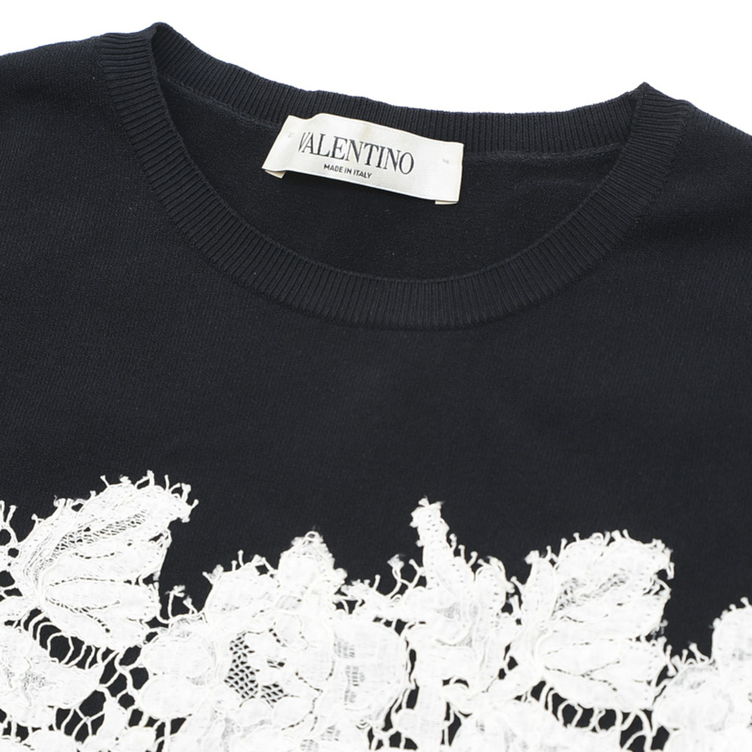 VALENTINO - ヴァレンティノ ニット ワンピース レース ブラック