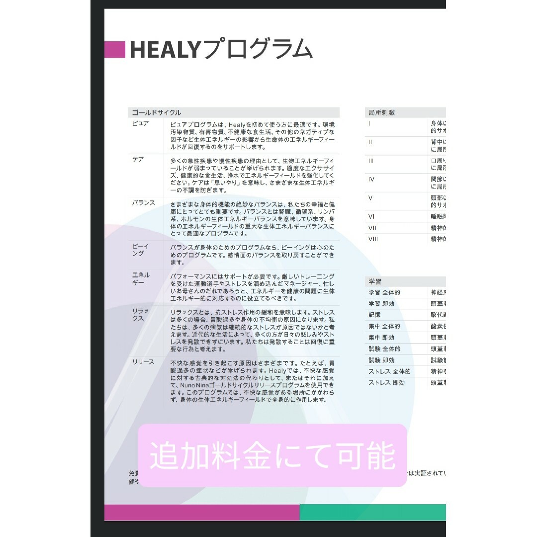 ヒーリー Healy レゾナンス 未開封 新品 未使用