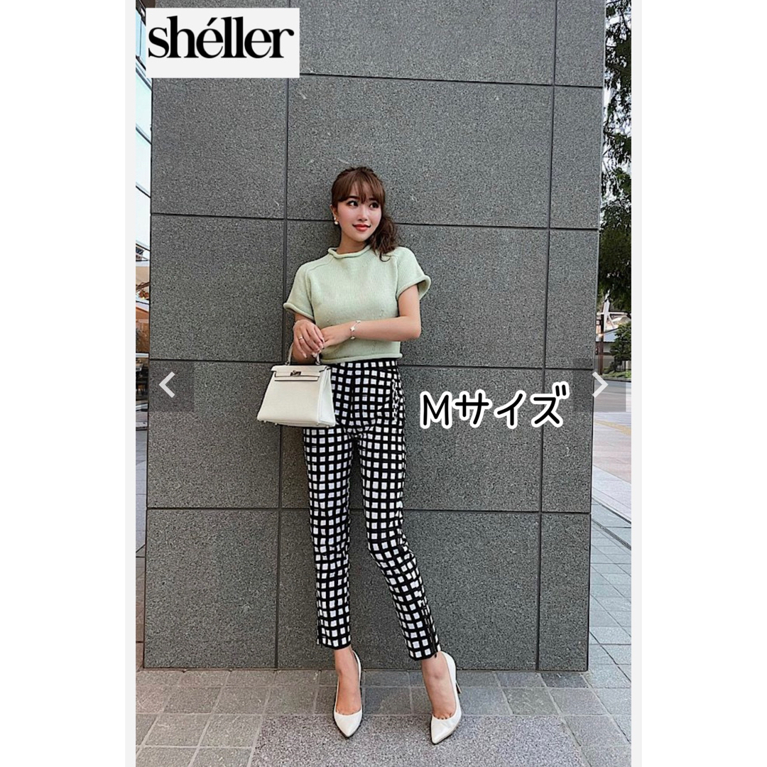 sheller【完売】シェリエ　sheller   千鳥柄スカラZIPテーパードパンツ