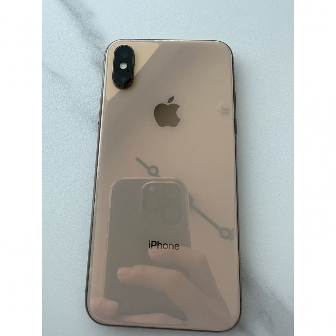 iPhoneXs ゴールド　SIMロック解除済