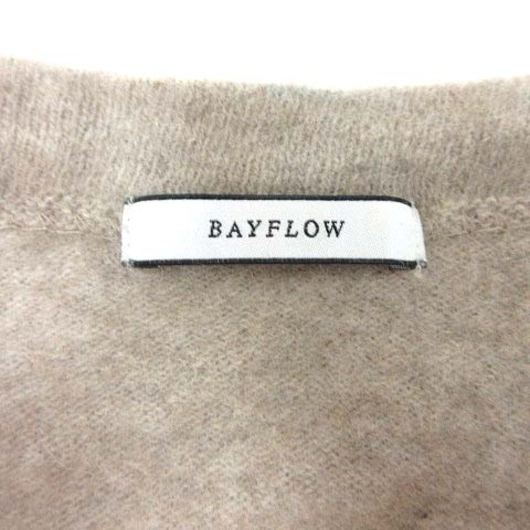 BAYFLOW(ベイフロー)のベイフロー BAYFLOW ニット セーター Vネック 長袖 3 ベージュ レディースのトップス(ニット/セーター)の商品写真