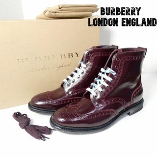 BURBERRY - 美品 13万相当 バーバリー サイドゴア チェルシーブーツ ...