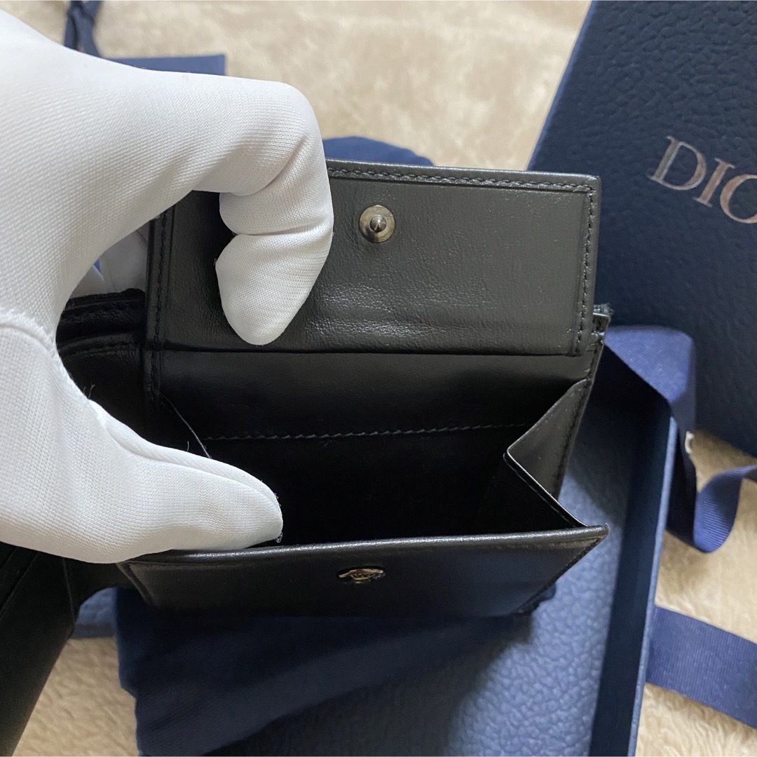 Christian Dior - 新品未使用 Dior ディオール 折り財布 ブラックの