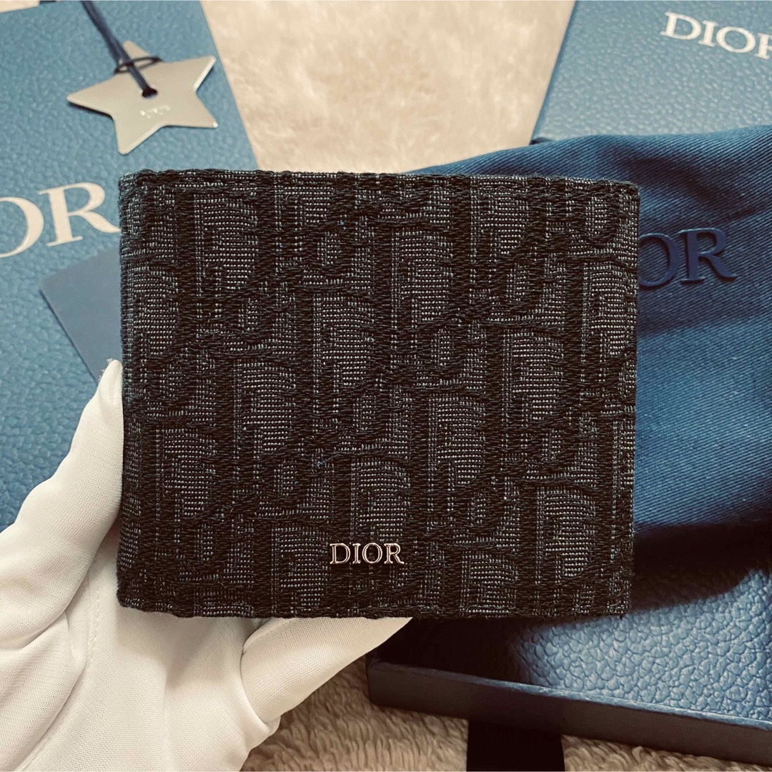 新品未使用 Dior ディオール　折り財布　ブラック