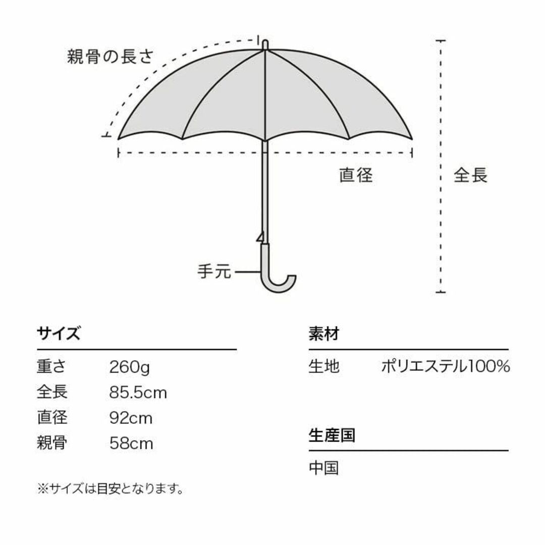 【色: ネイビー】202Wpc. 雨傘 ハナプリント ネイビー 58cm 晴雨兼