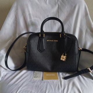 マイケルコース(Michael Kors)のお値下！マイケルコース ミニボストンバッグ 黒(ハンドバッグ)