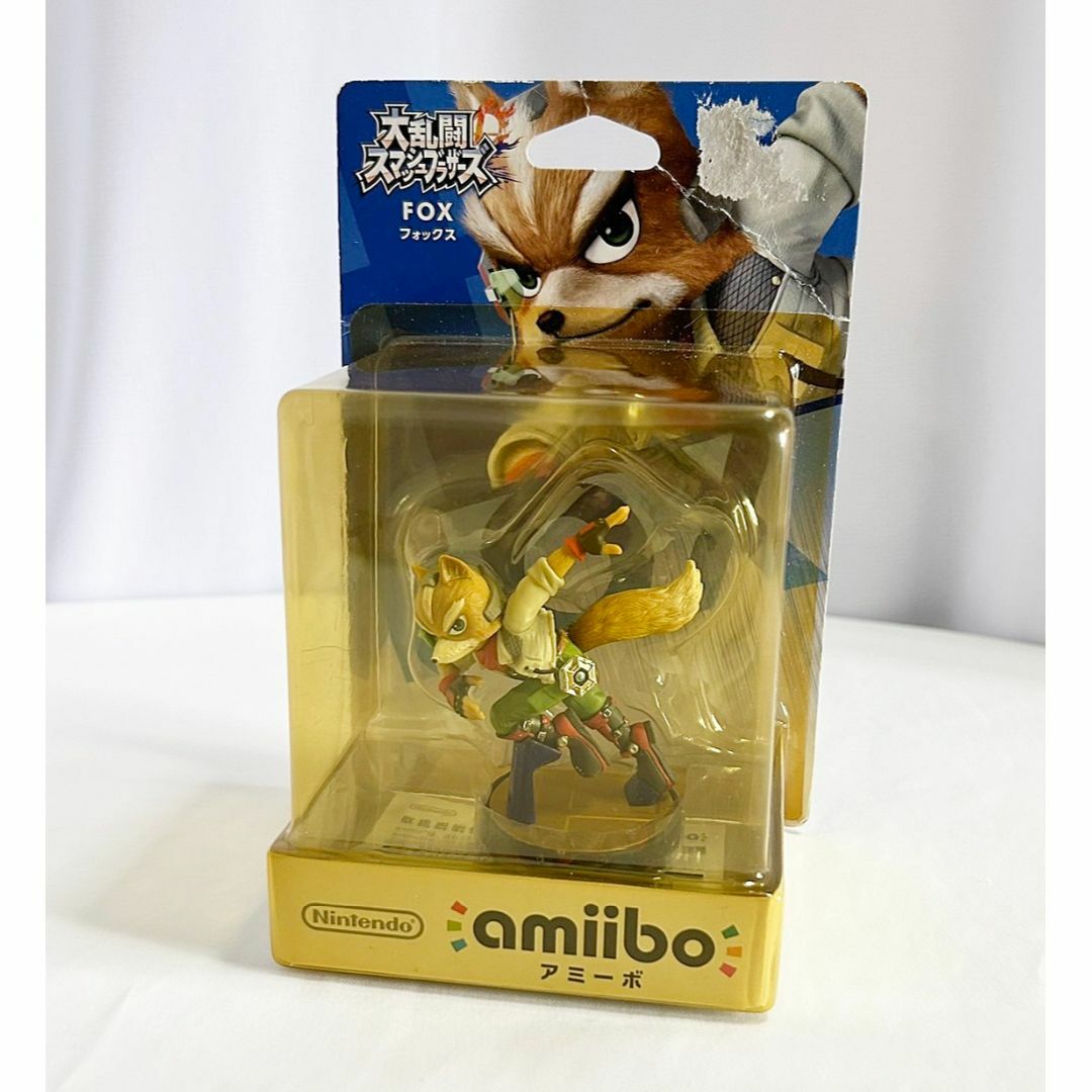 ※パッケージ変色 amiibo FOX フォックス 大乱闘スマッシュブラザーズ エンタメ/ホビーのゲームソフト/ゲーム機本体(その他)の商品写真