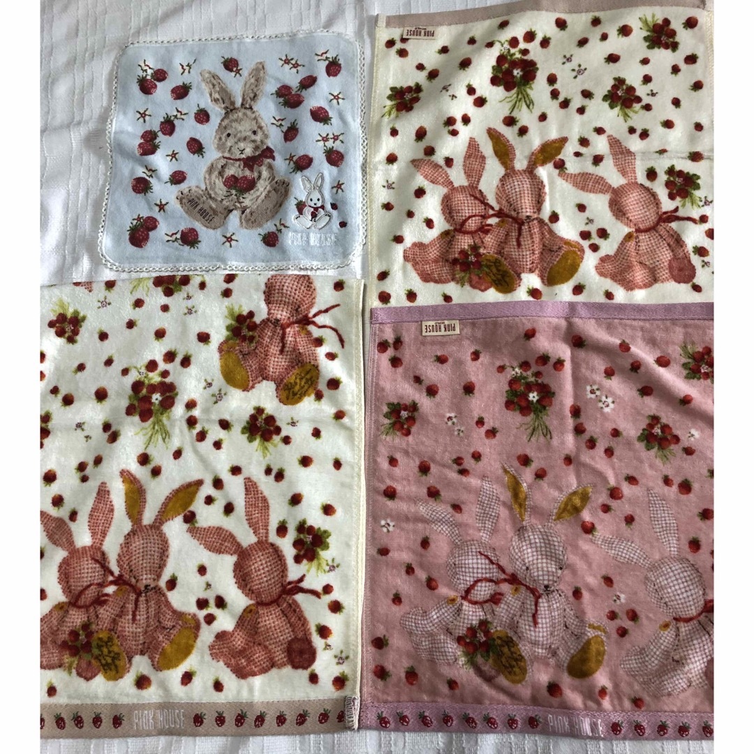 pinkHOUSE ピンクハウス ウォッシュタオル(ツイードくまタオル pinkHOUSE ピンクハウス ウォッシュタオル(ツイードくまタオル