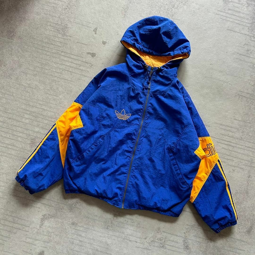 美品 80's 90's adidas オーバーサイズ ブルゾン フーディ