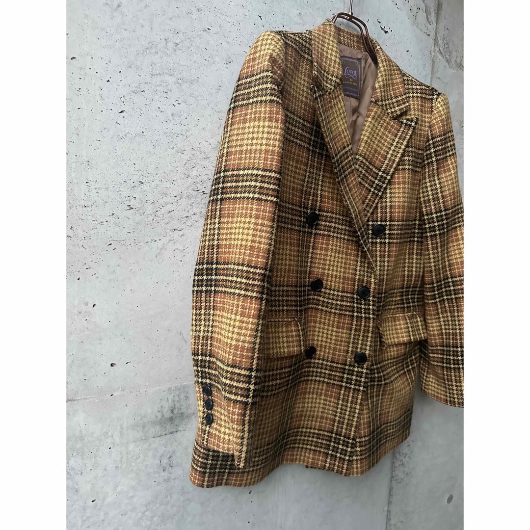 Lovat for ADAM ET ROPE ダブルブレストチェックジャケット
