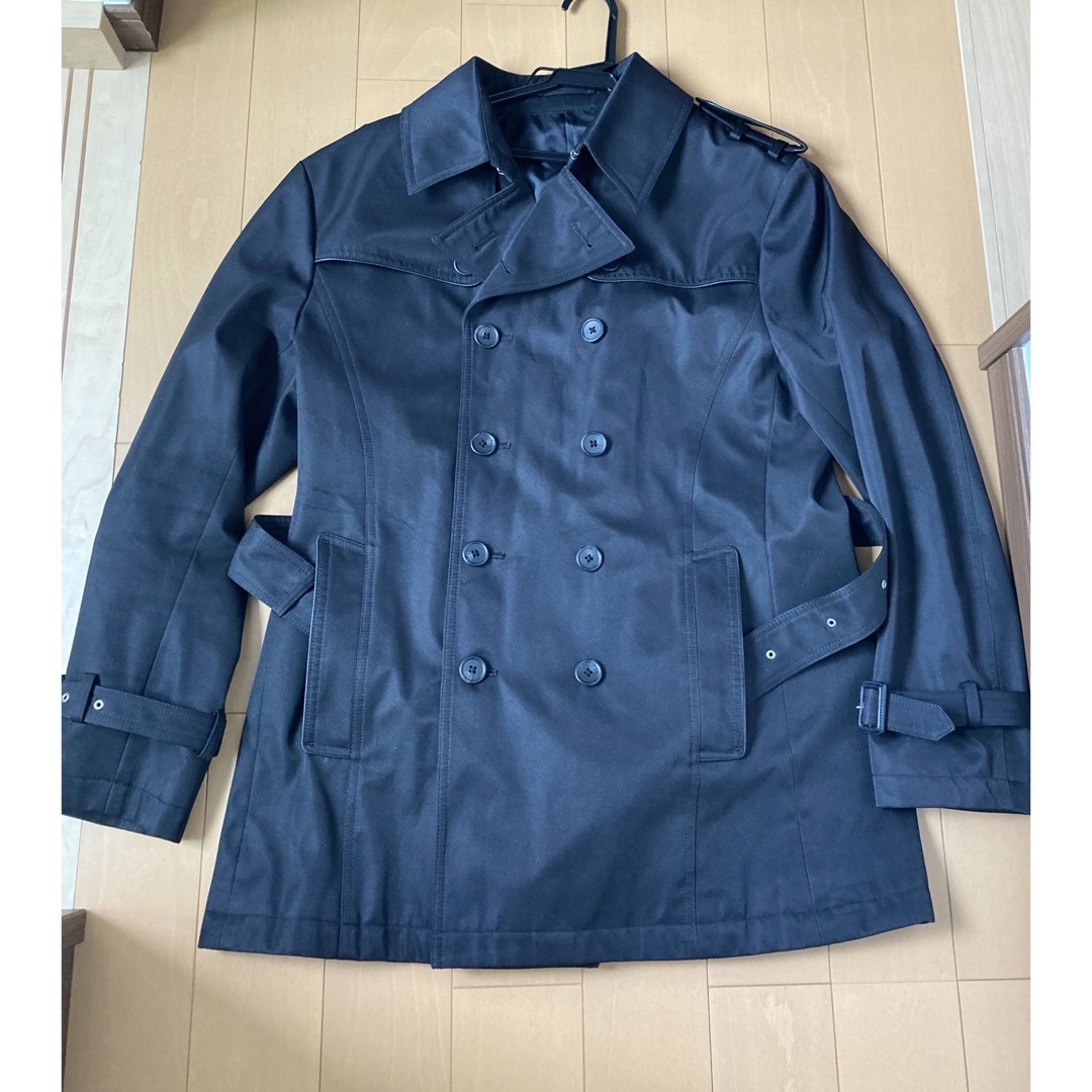 メンズ　コート　黒 メンズのジャケット/アウター(トレンチコート)の商品写真