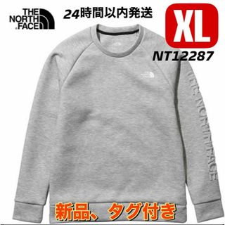 ザノースフェイス(THE NORTH FACE)の【新品】ノースフェイス テックエアースウェットクルー グレー NT12287(スウェット)