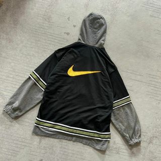 美品　NIKE　裏起毛パーカー　レギンス　セットアップ　黒　XL