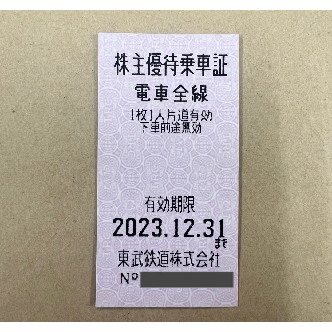 東武鉄道　株主優待　10枚セット