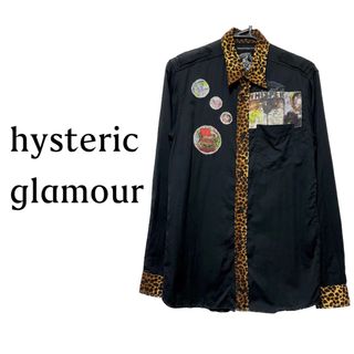 ヒステリックグラマー(HYSTERIC GLAMOUR)のヒステリックグラマー【美品】《希少》レオパード ワッペン コットン 長袖 シャツ(シャツ/ブラウス(長袖/七分))