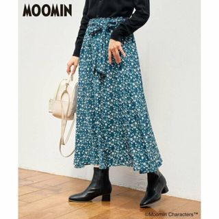 ロペピクニック(Rope' Picnic)の【ブルー系（45）】【MOOMIN *ROPE' PICNIC】小花柄ギャザースカート(ロングスカート)