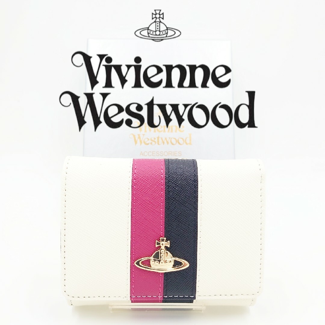【新品】Vivienne Westwood 三つ折り財布 ホワイトのサムネイル