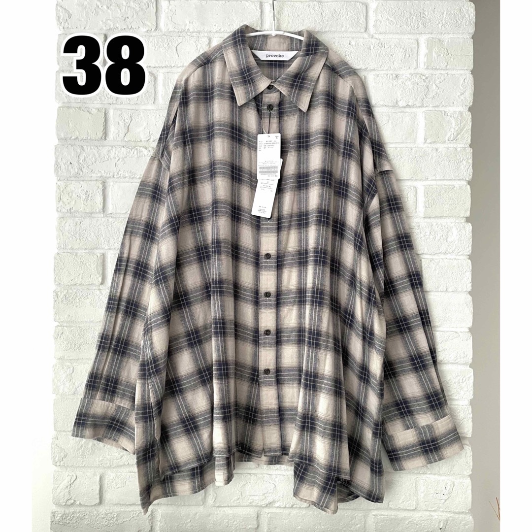 【PROVOKE/プロヴォーク】Oversized check Shirt 38