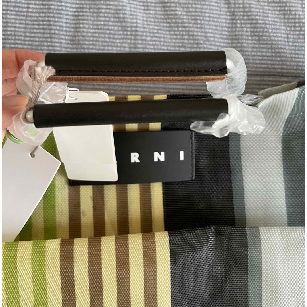 国産】 【専用】MARNI FLOWER CAFE ストライプバッグ ミニ メンズ