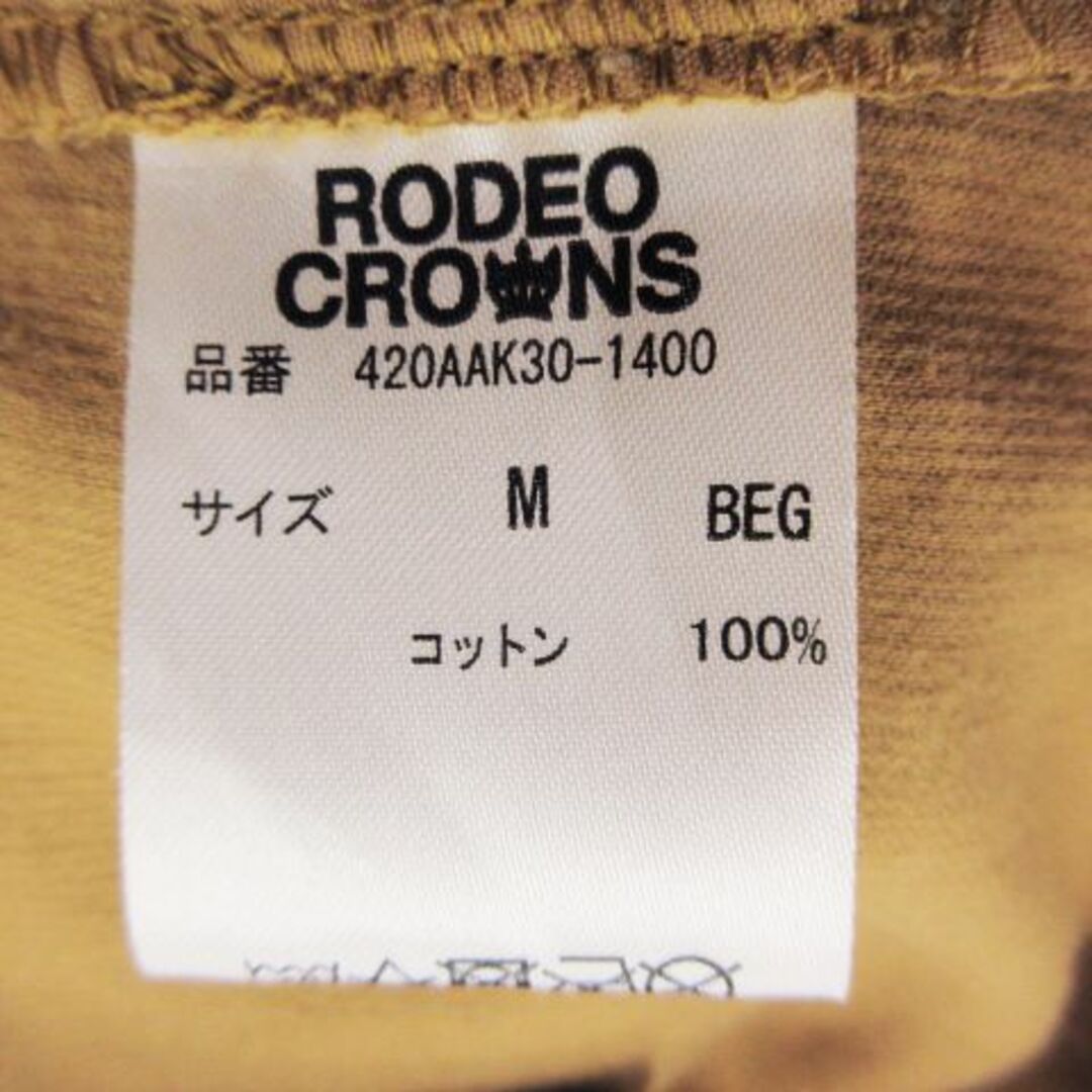 RODEO CROWNS WIDE BOWL(ロデオクラウンズワイドボウル)のRCWB サロペット ワイド コーデュロイ 細畝 M 茶 230907MN2R レディースのパンツ(サロペット/オーバーオール)の商品写真