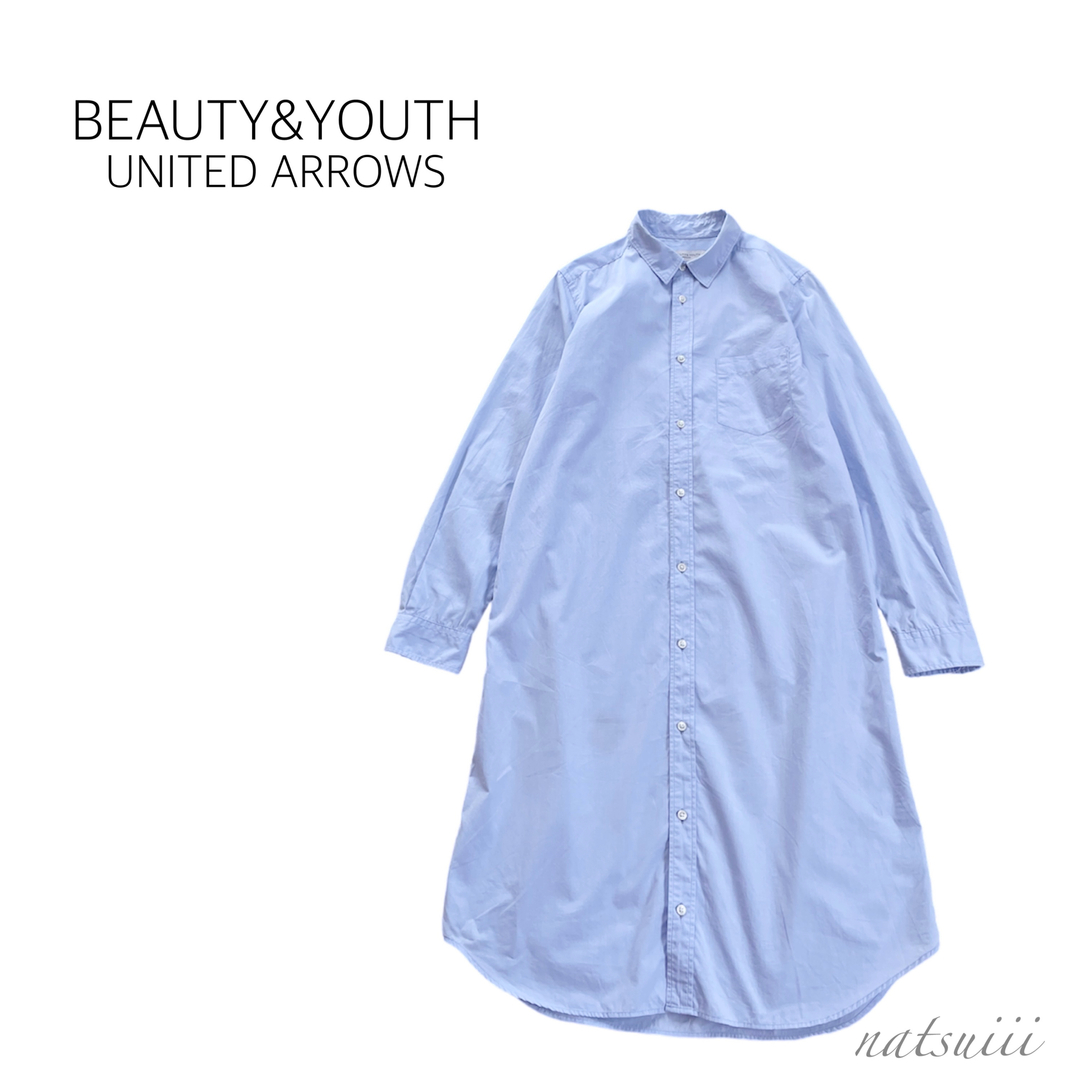 BEAUTY&YOUTH . タイプライター ベーシック シャツ ワンピース