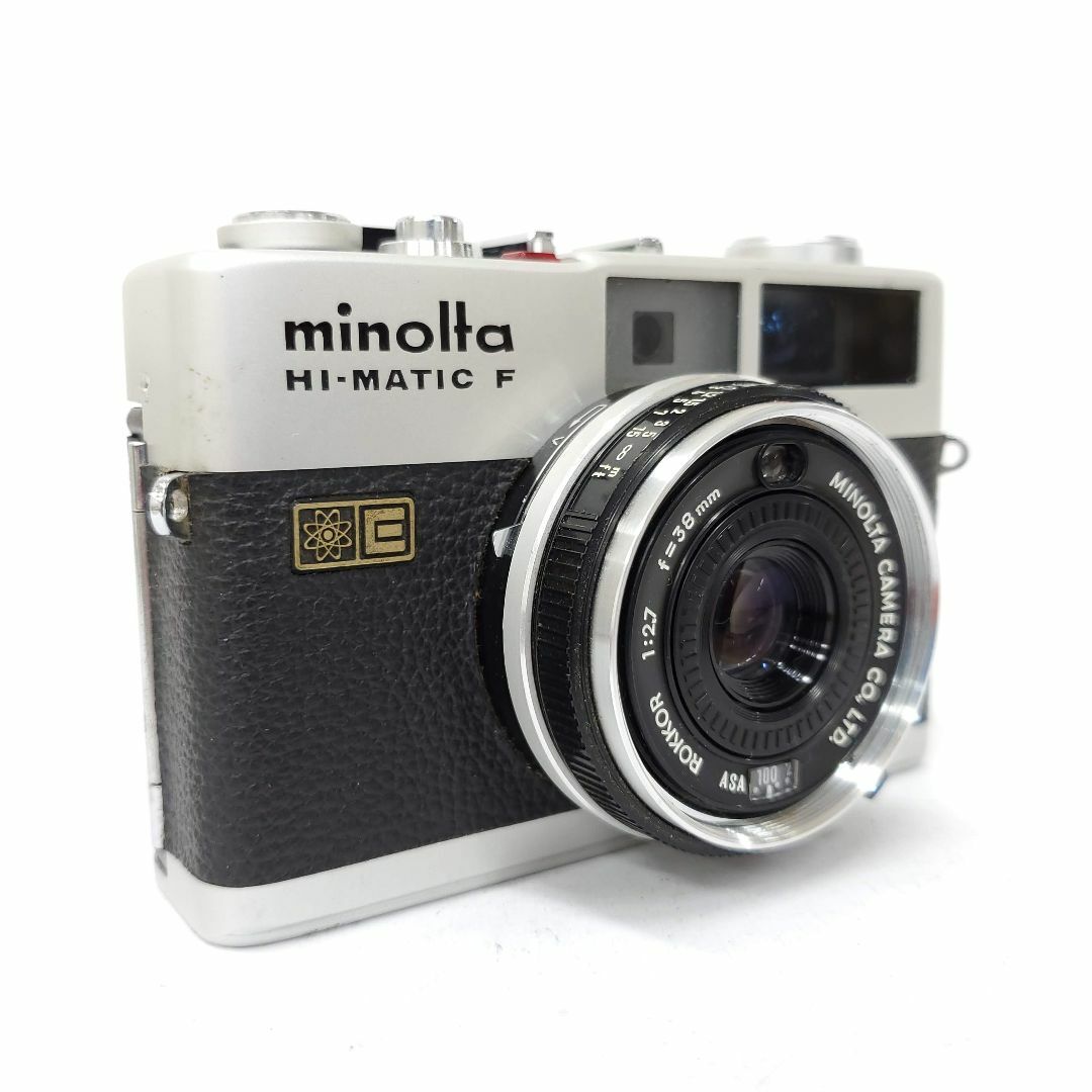 【完動品】 minolta HI-MATIC Fフィルムカメラ 動作確認済み