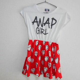 アナップガール(ANAP GiRL)の衣類 キッズ ワンピース ANAP GiRL XSサイズ ひざ丈(ワンピース)