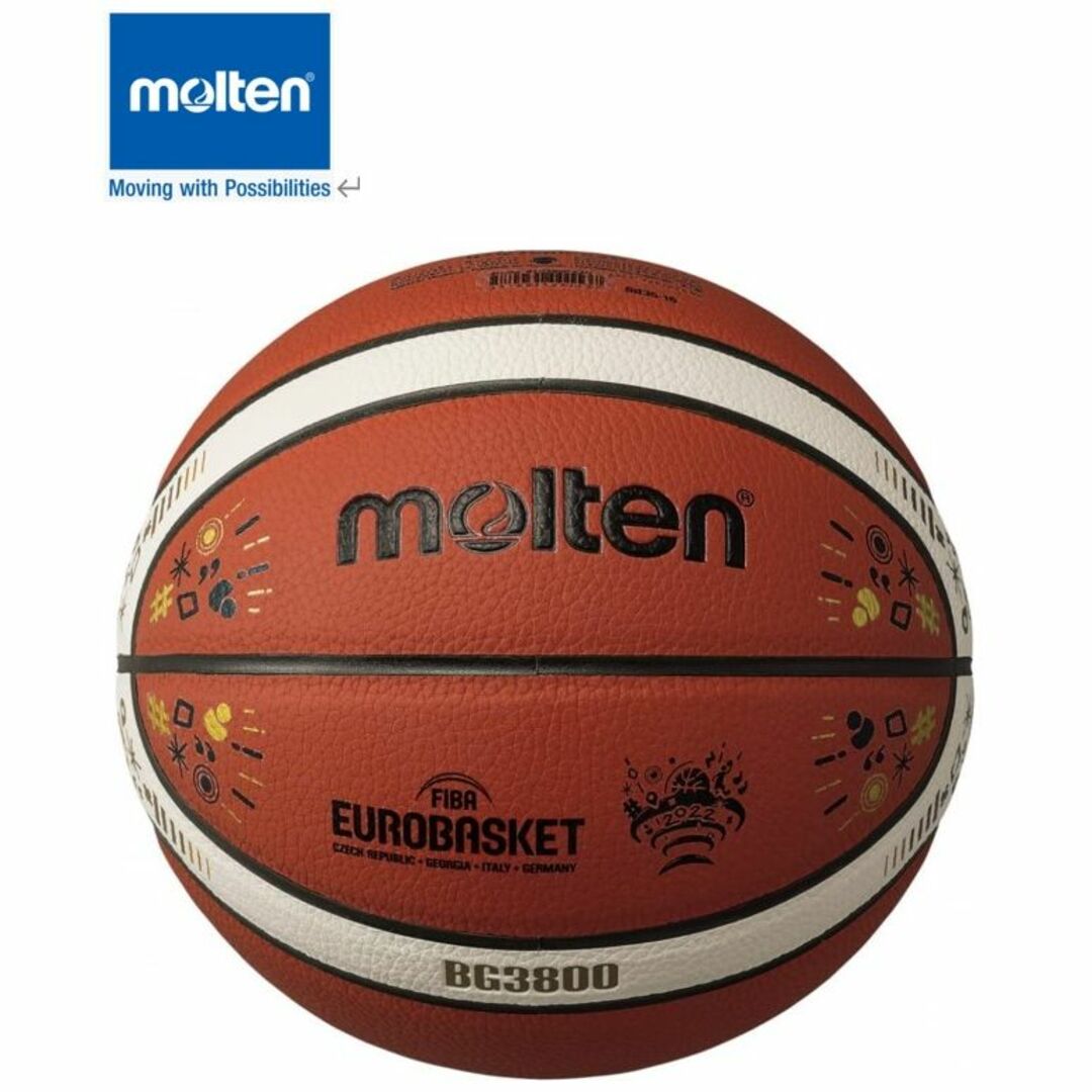 @モルテン)バスケットボール7号 EUROBASKET2022公式試合球レプリカ