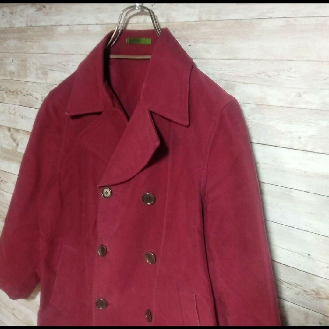 ☆Paul Smith☆ ピーコート ダブル コットン ワインレッド M