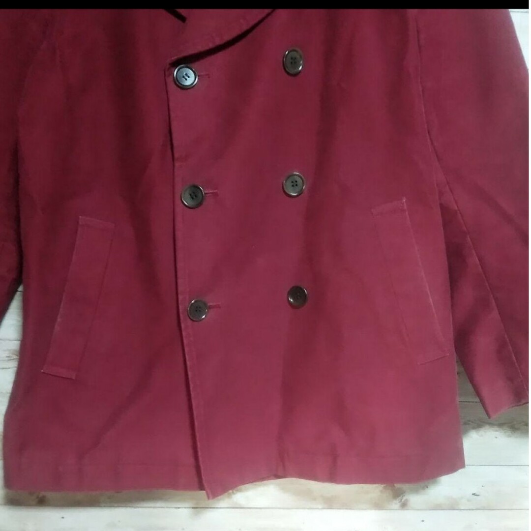 ☆Paul Smith☆ ピーコート ダブル コットン ワインレッド M