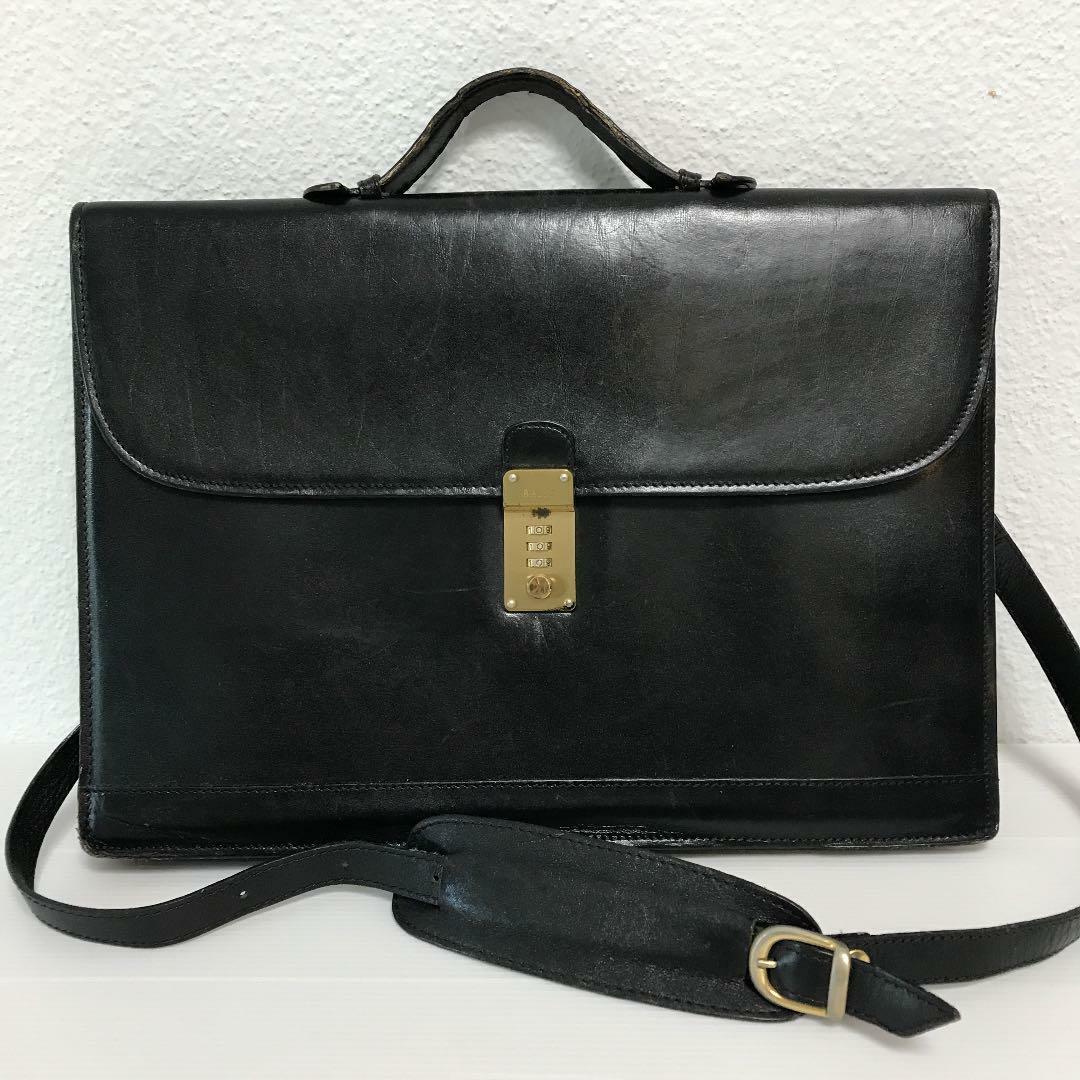 vintage BALLY leather old bagバッグ