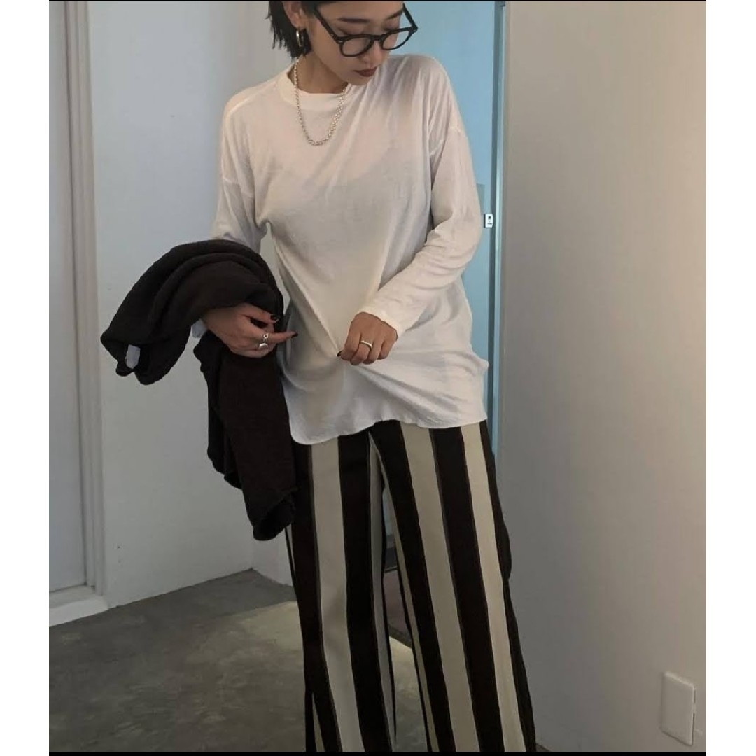 TODAYFUL(トゥデイフル)の❰美品❱TODAYFUL Jacquard Stripe Pants 38 レディースのパンツ(カジュアルパンツ)の商品写真