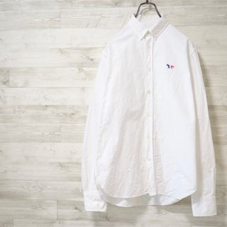 メゾンキツネ(MAISON KITSUNE')のMAISON KITSUNE フォックスロゴ BDシャツ-White/38 IT(シャツ)