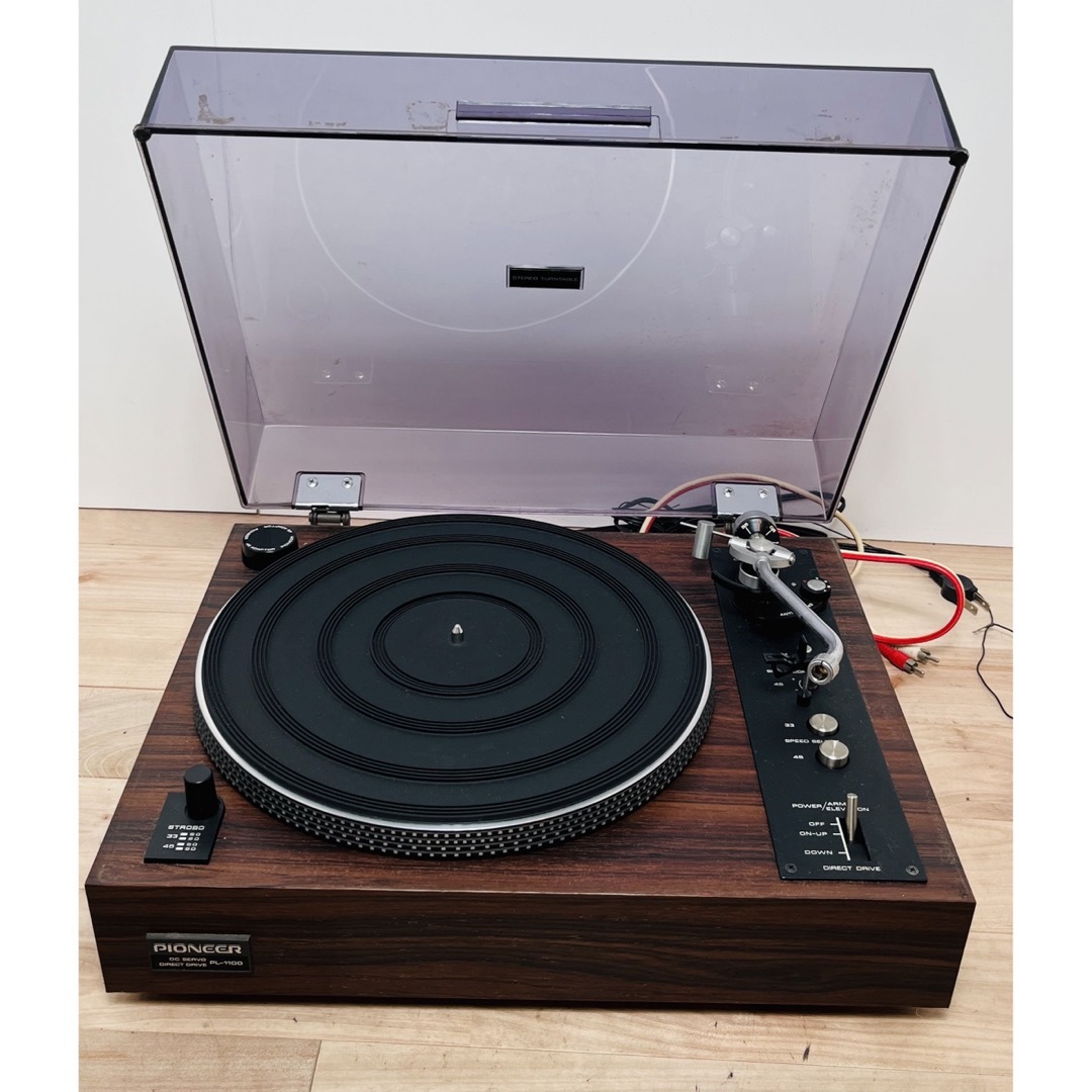 《動作》PIONEER　PL-1100 ダイレクトドライブ　レコードプレイヤー