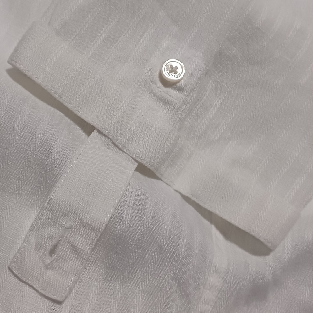 Calvin Klein(カルバンクライン)のCalvin Klein hemp shirt ck linen stripe メンズのトップス(シャツ)の商品写真