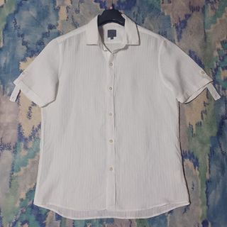 カルバンクライン(Calvin Klein)のCalvin Klein hemp shirt ck linen stripe(シャツ)