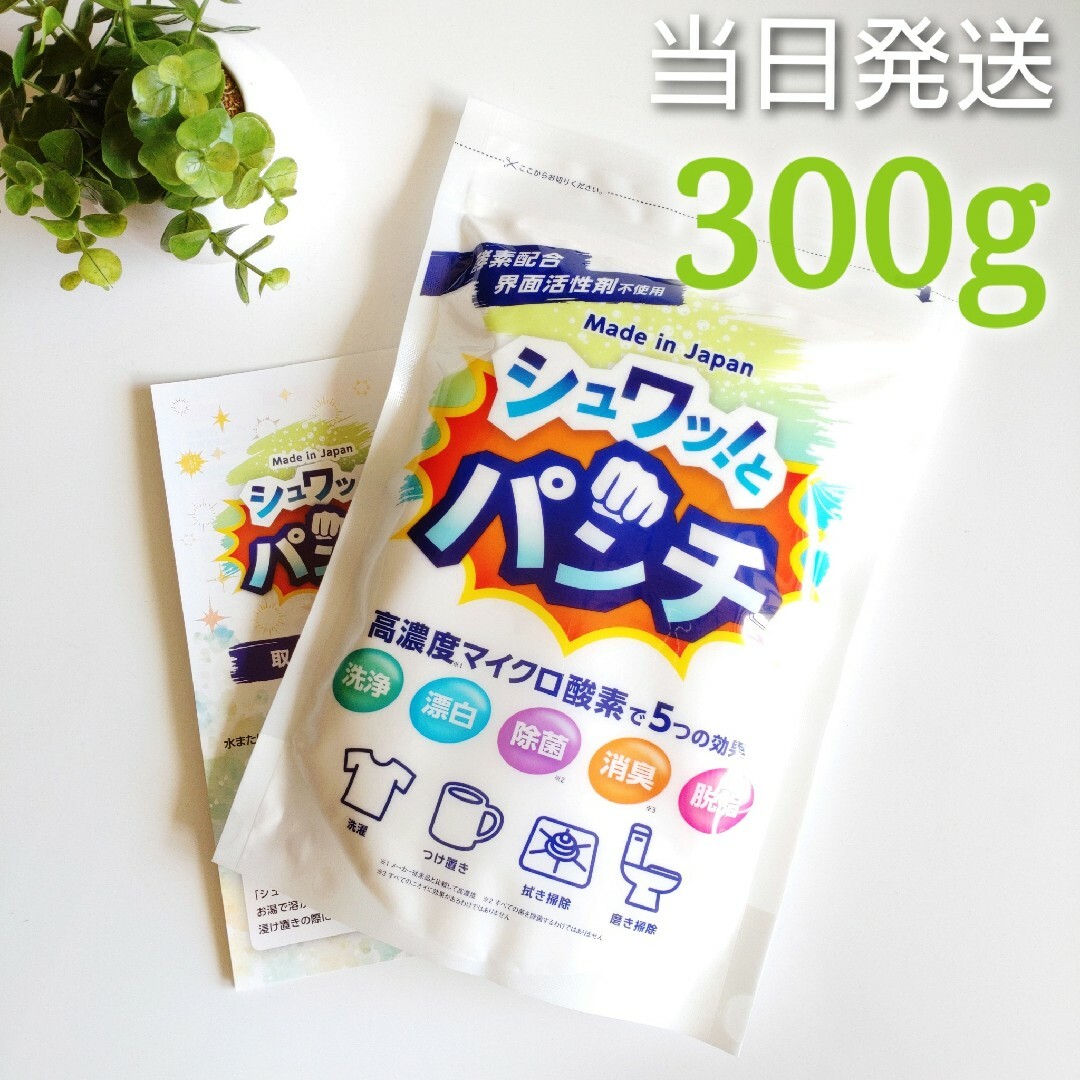 ✽当日発送✽ シュワッと！パンチ 300g【お試し】☆取扱説明書コピー付の通販 by ねぇ✿.* 取扱商材・お問い合わせください(﹡ˆˆ﹡)｜ラクマ