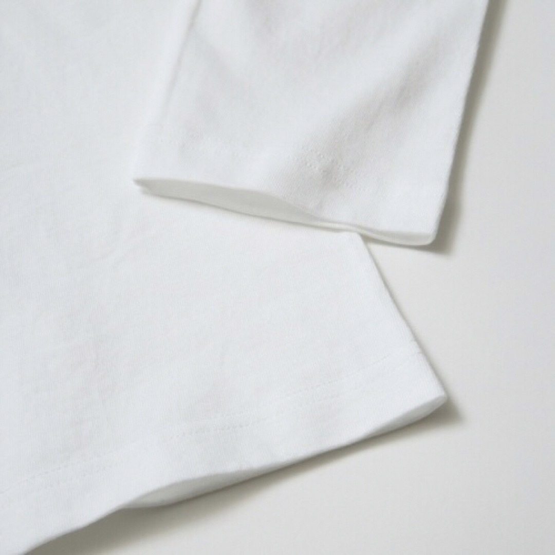 新品 未使用 ユナイテッドアスレ リブ無し 長袖Tシャツ 白 ホワイト 3枚 M