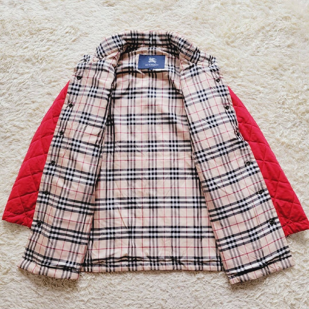 【大きいサイズXL】美品 バーバリー キルティング ノバチェック ジャケット