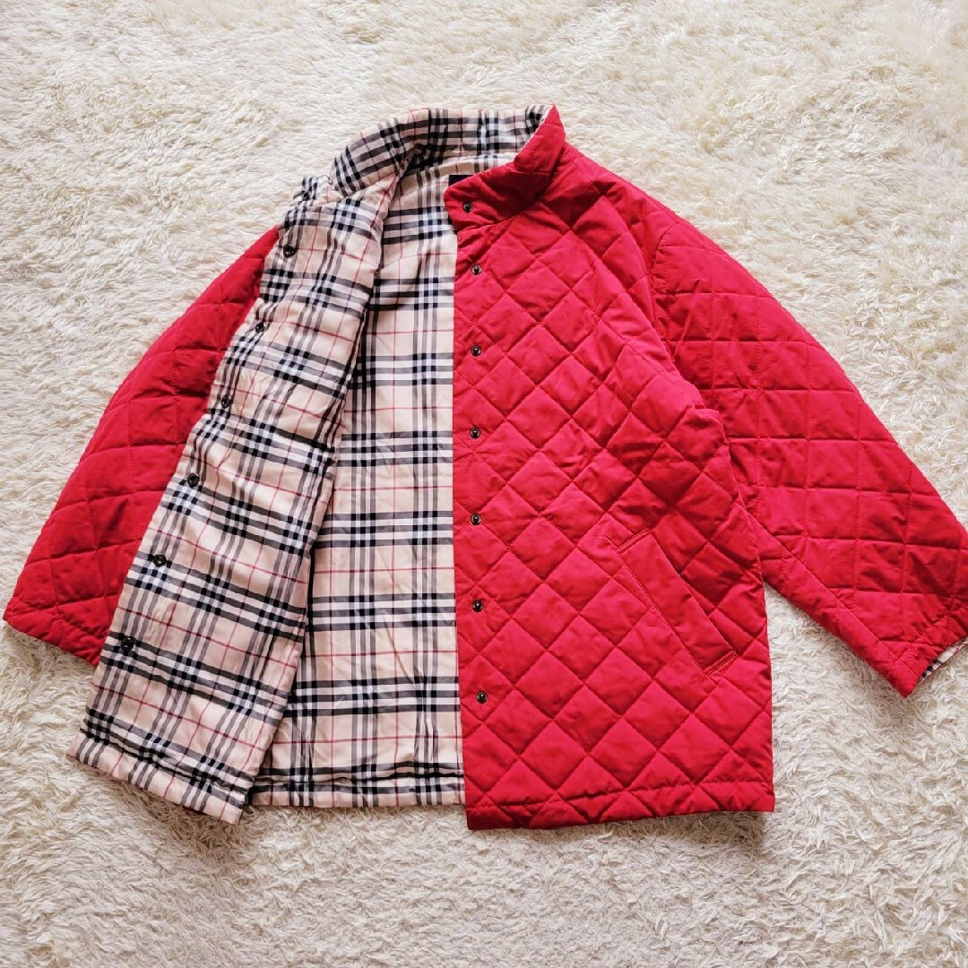 【大きいサイズXL】美品 バーバリー キルティング ノバチェック ジャケット