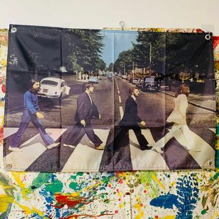 BEATLES ビートルズ  布 ポスター 壁掛け お洒落 ジョンレノン(その他)